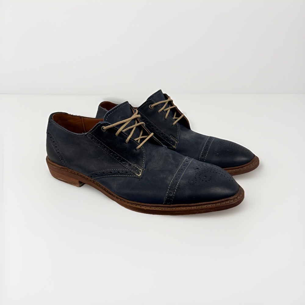 ALLEN EDMONDS BAINBRIDGE CAP-TOE BROGUE OXFORD DRESS SHOES Men's 8